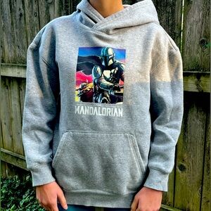 Kids Star Wars Mandalorian Hoodie  Size: Large